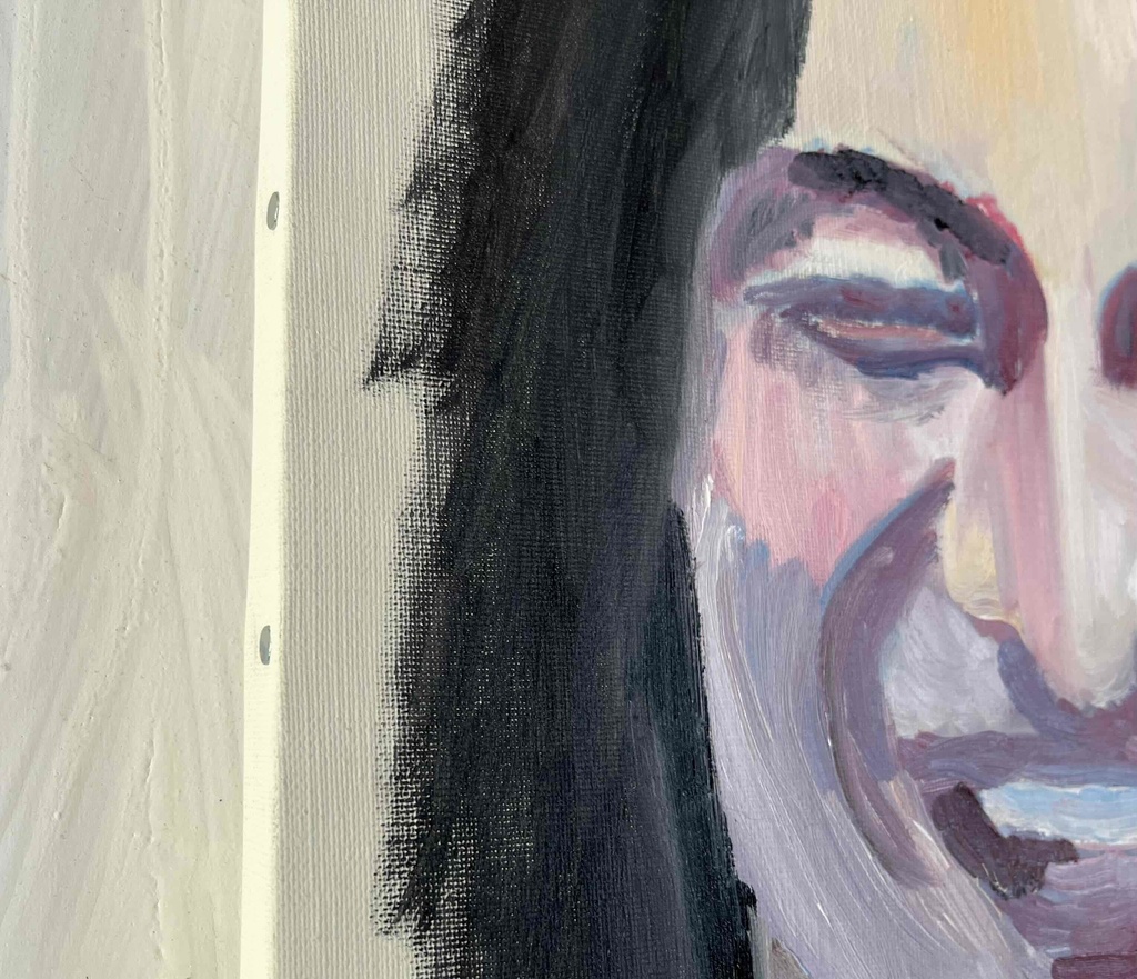 油彩・原画「Adam」P6・ 41.0×27.3㎝ キャンバス・人物画