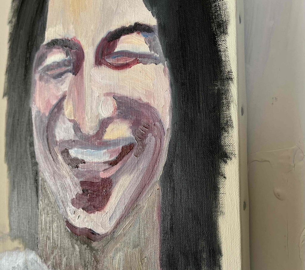 油彩・原画「Adam」P6・ 41.0×27.3㎝ キャンバス・人物画