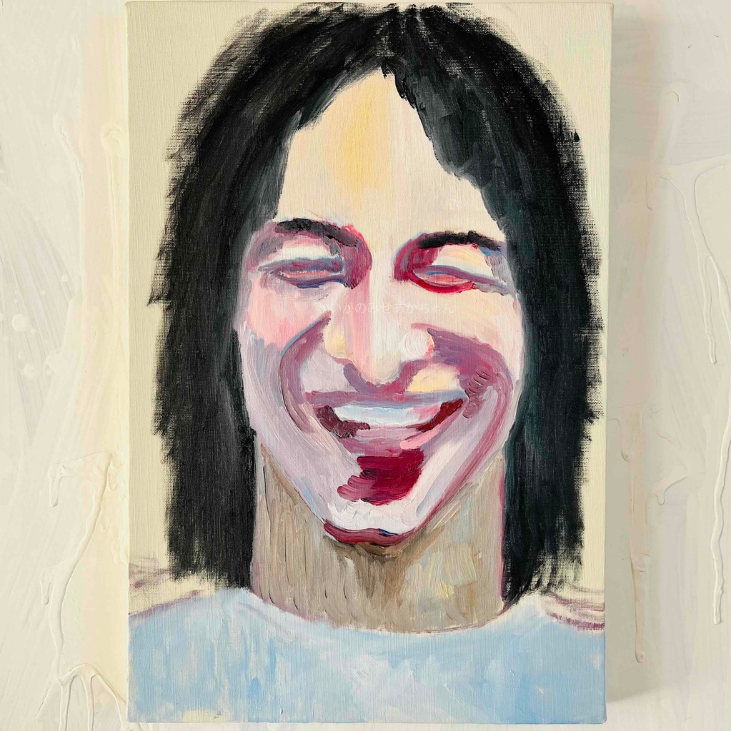 油彩・原画「Adam」P6・ 41.0×27.3㎝ キャンバス・人物画