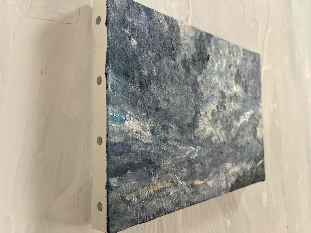 原画 油彩「近所の風景 20265」絵画・サムホールサイズ (16×23㎝)