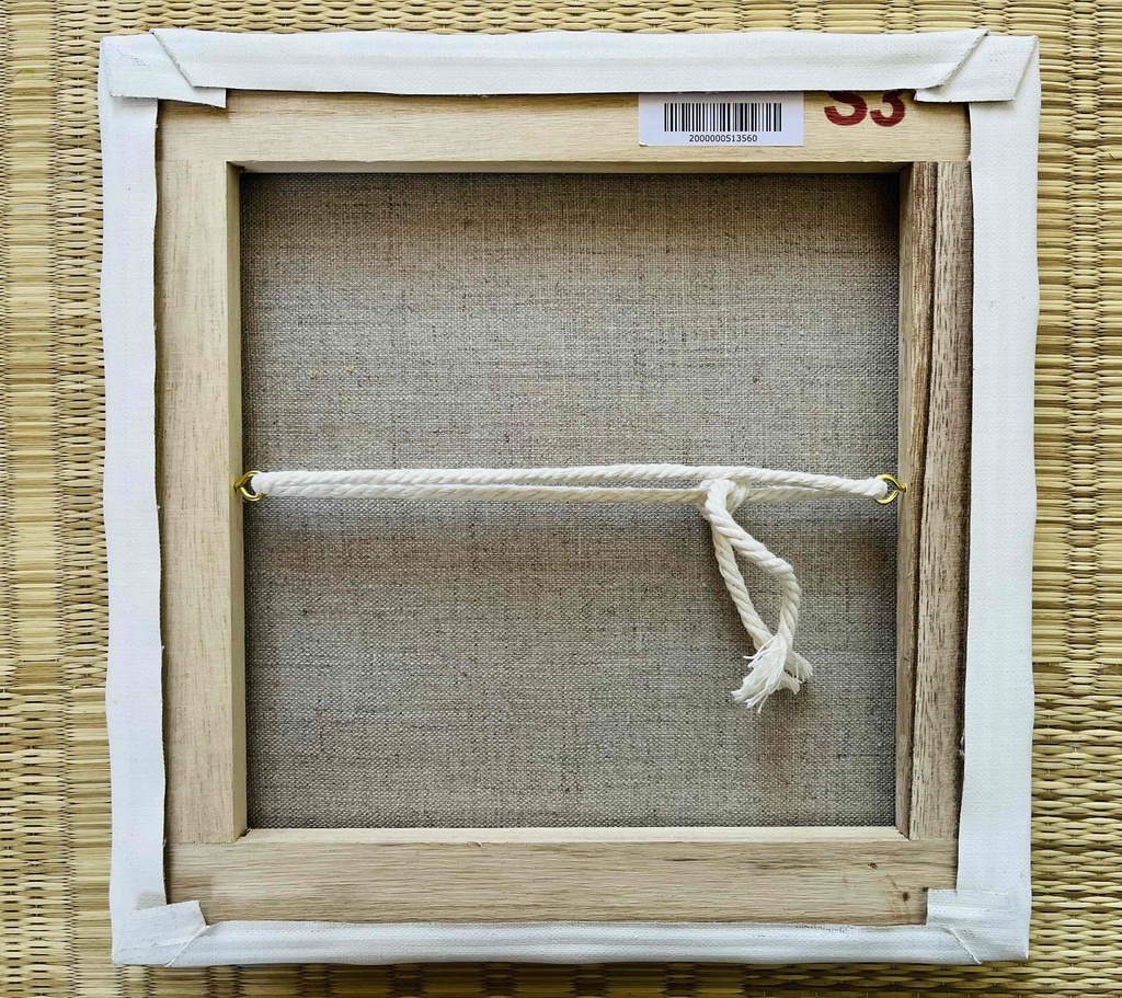 原画・油彩「積乱雲」アート 絵画 S3(27㎝角) キャンバス