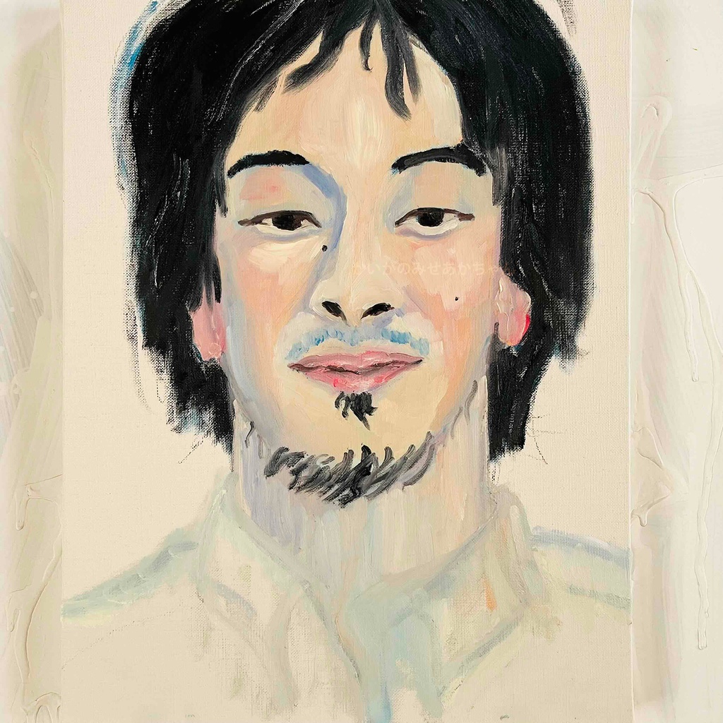 原画・油彩「聖徳太子」絵画 F6（32×41㎝）アート・キャンバス