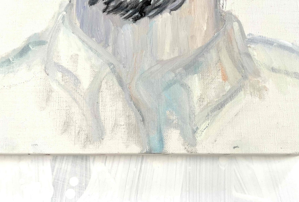 原画・油彩「聖徳太子」絵画 F6(32×41㎝)アート・キャンバス