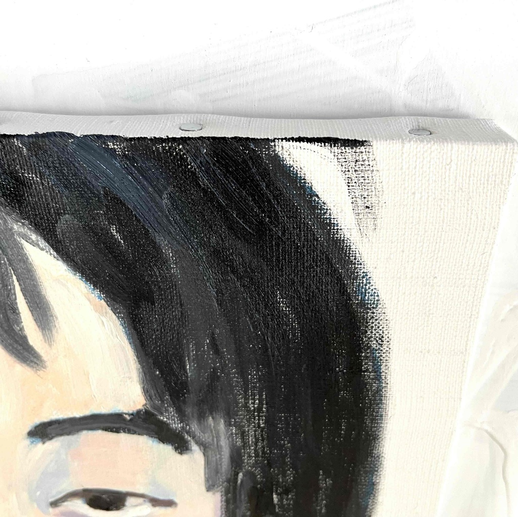 原画・油彩「聖徳太子」絵画 F6(32×41㎝)アート・キャンバス