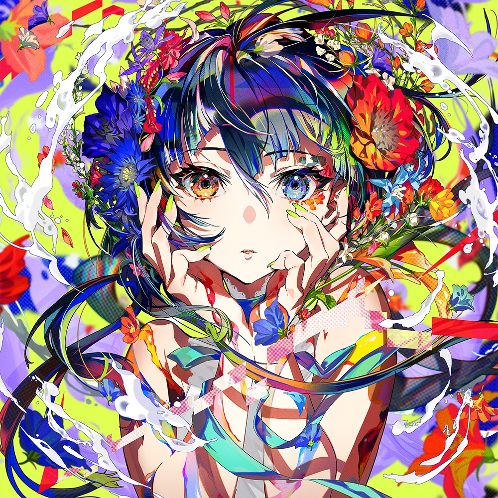 〈A4/build-to-order production〉【複製原画/original reproduction 】「VISIONS」 acrylic art