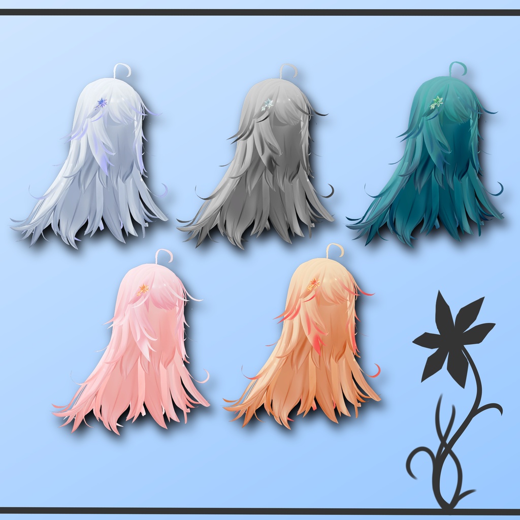 ヘアカタログVol.3 ~クリスタルフラワー~