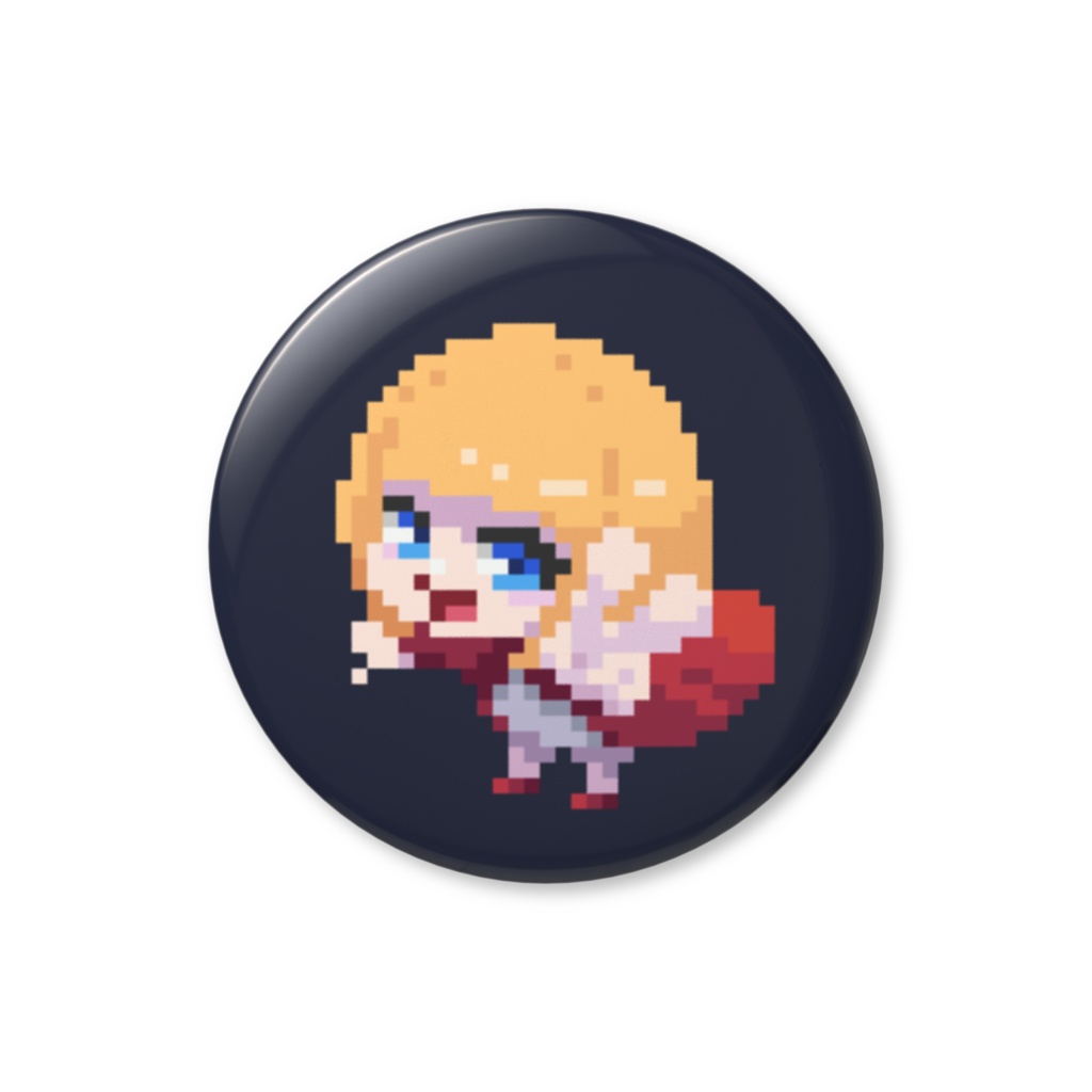 赤ずきん無し赤ずきん缶バッジ（32mm）