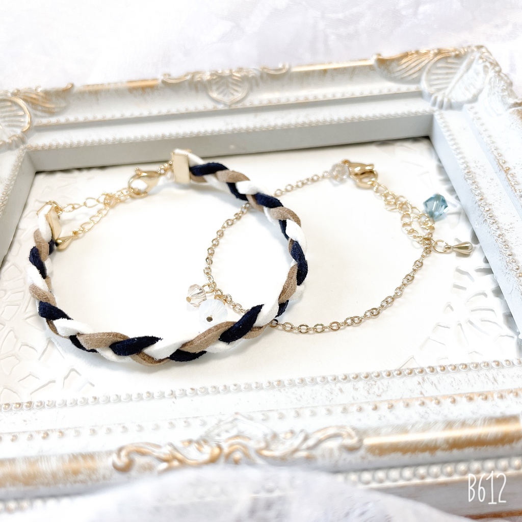 【呪術廻戦】カラーモチーフスエード紐ブレスレット&シンプルチェーンブレスレット