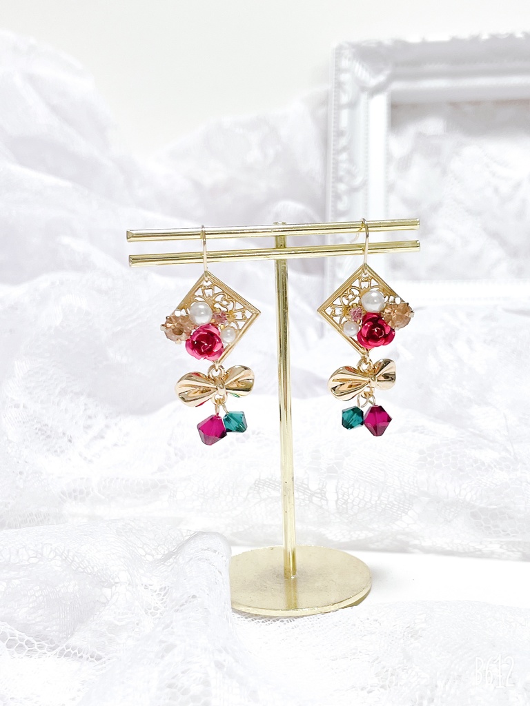 【原神】煙緋モチーフピアス/イヤリング