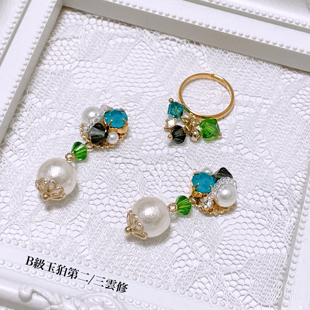 【ワールドトリガー】カラーモチーフピンキーリング＆ピアス