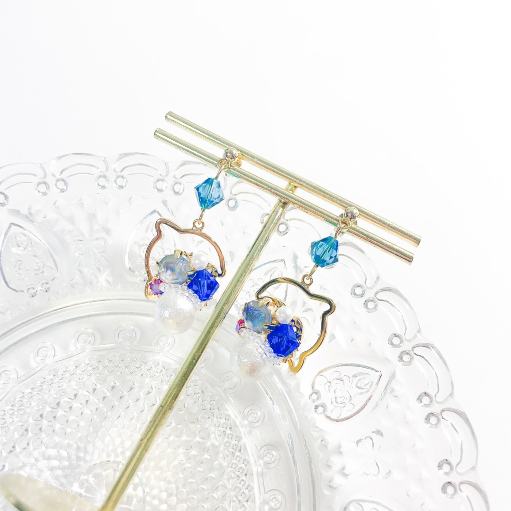 ビジューピアス/イヤリング【西園チグサ/にじさんじ】