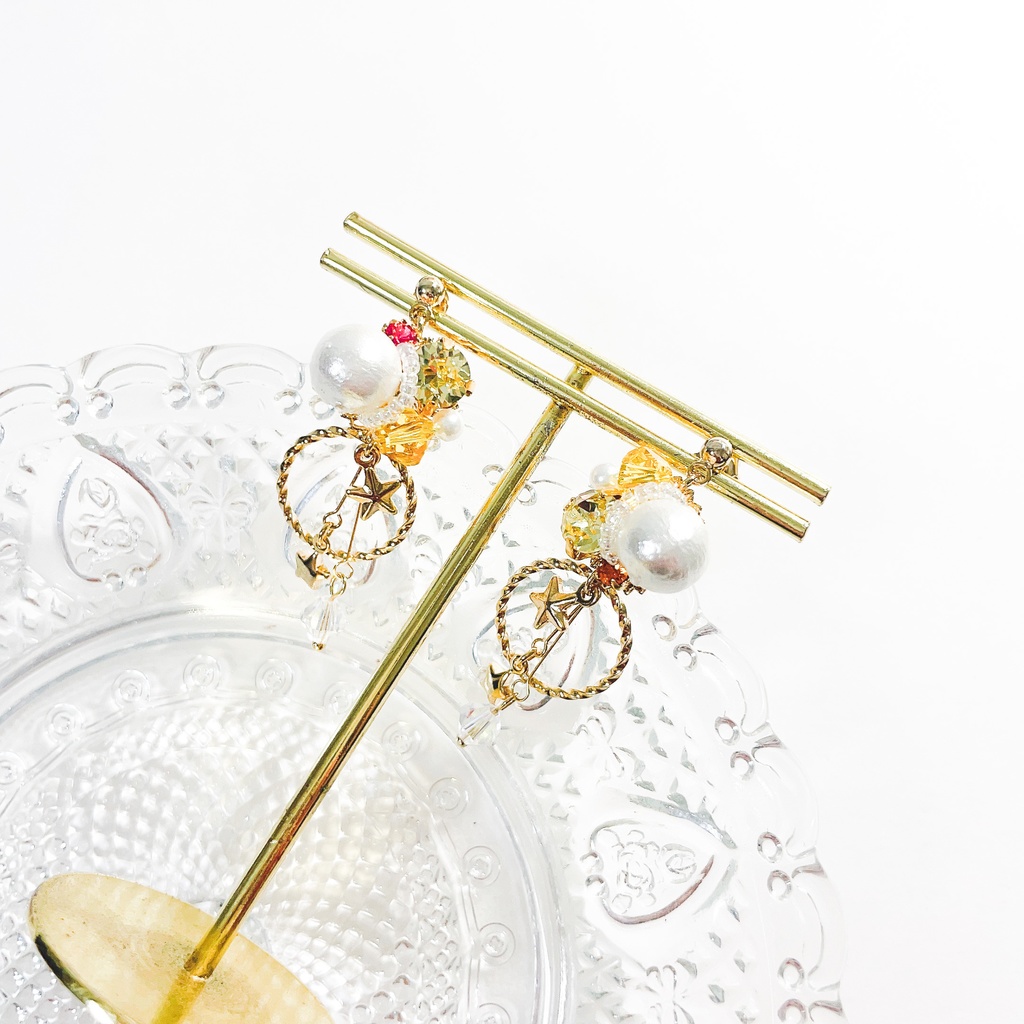 ビジューピアス/イヤリング【星川サラ/にじさんじ】