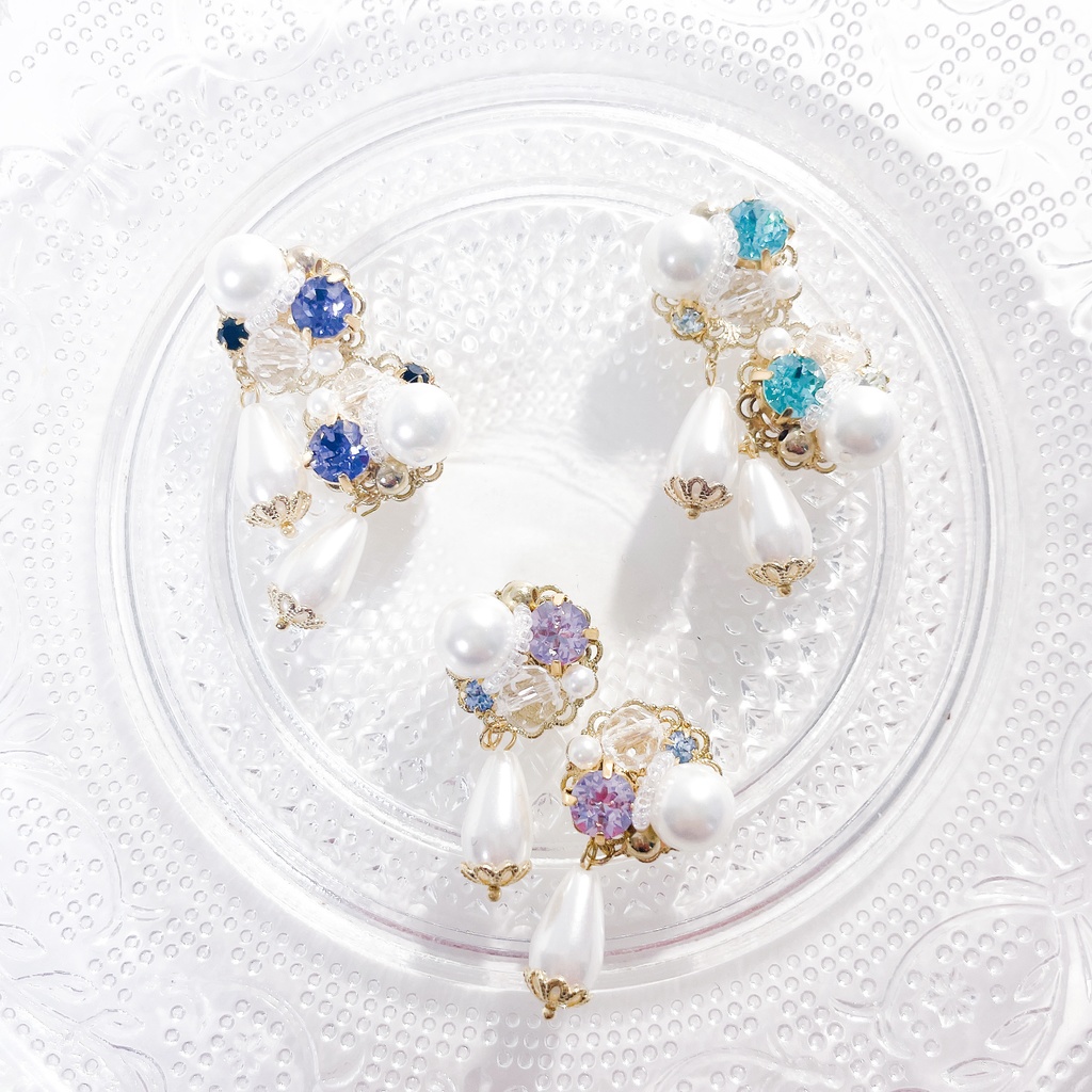 VΔLZ ビジューピアス/イヤリング【長尾景/甲斐田晴/弦月藤士郎/にじさんじ】