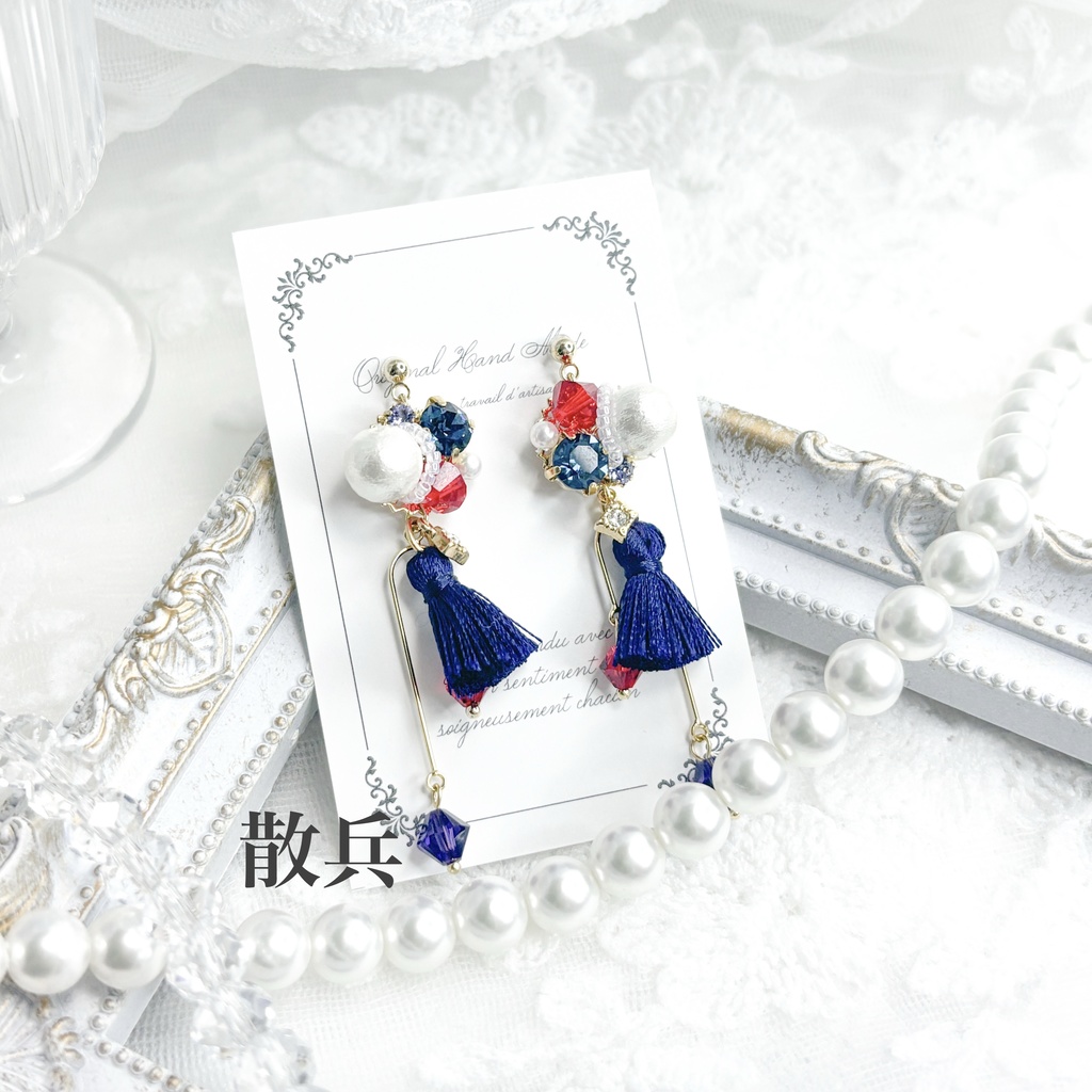 【原神】ビジューピアス/イヤリング【ファデュイ執行官】