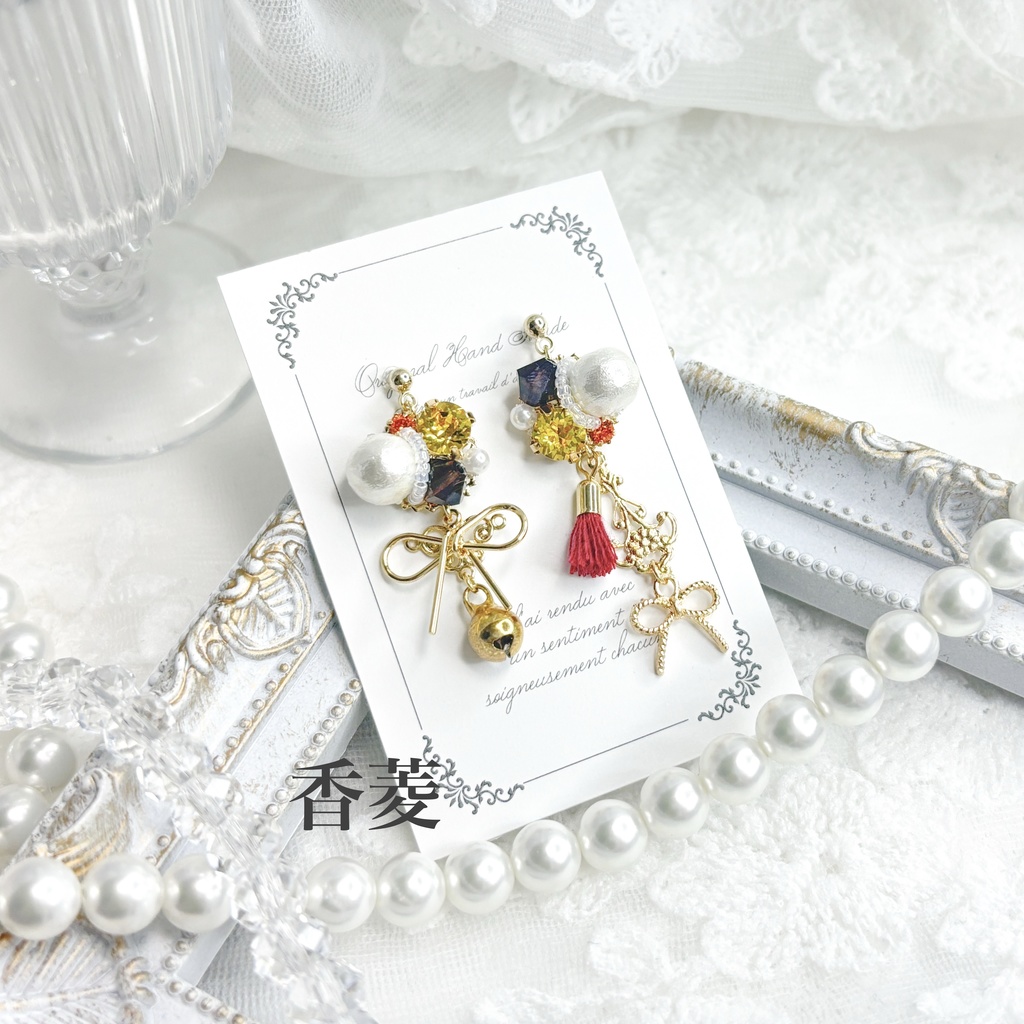 【原神】ビジューピアス/イヤリング【璃月】