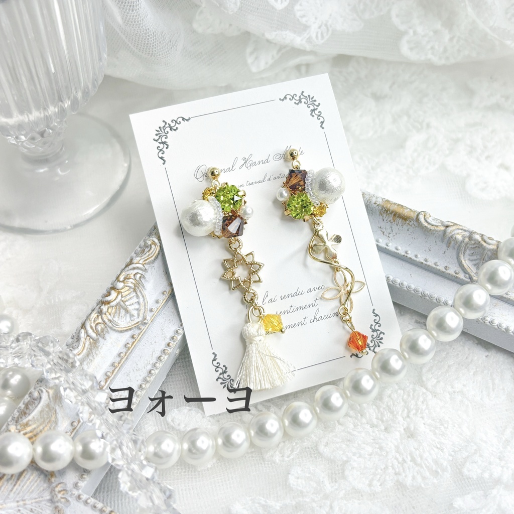 【原神】ビジューピアス/イヤリング【璃月】