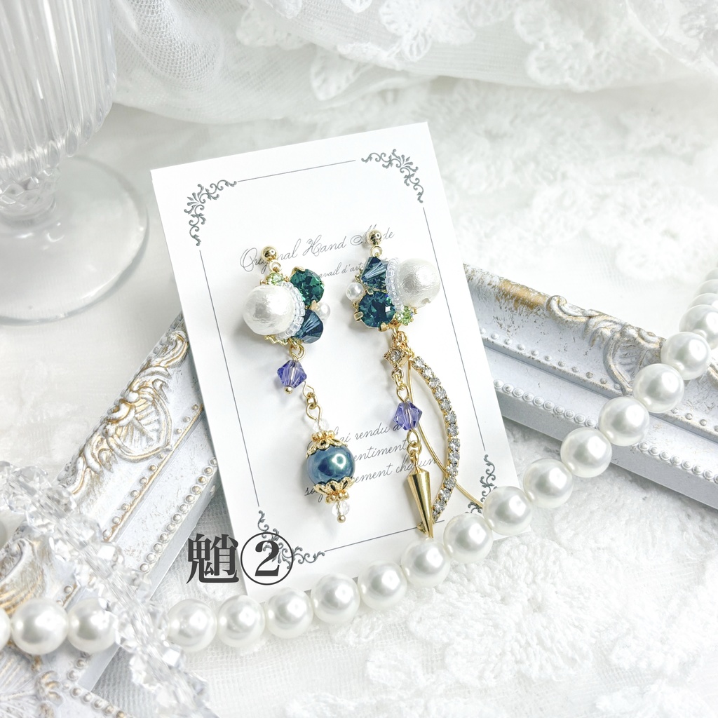 【原神】ビジューピアス/イヤリング【璃月】