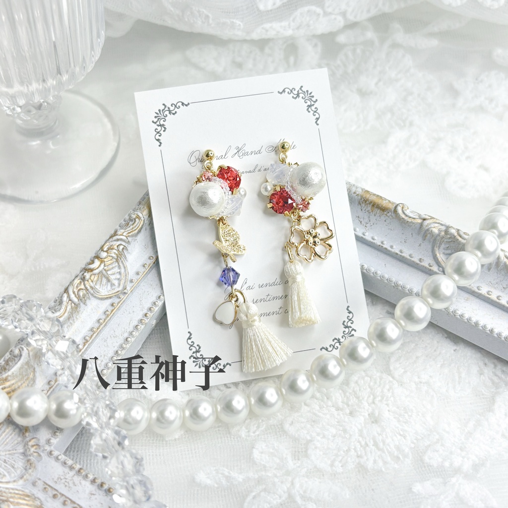 【原神】ビジューピアス/イヤリング【稲妻】