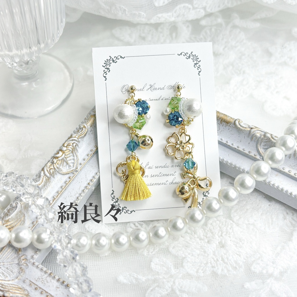 【原神】ビジューピアス/イヤリング【稲妻】