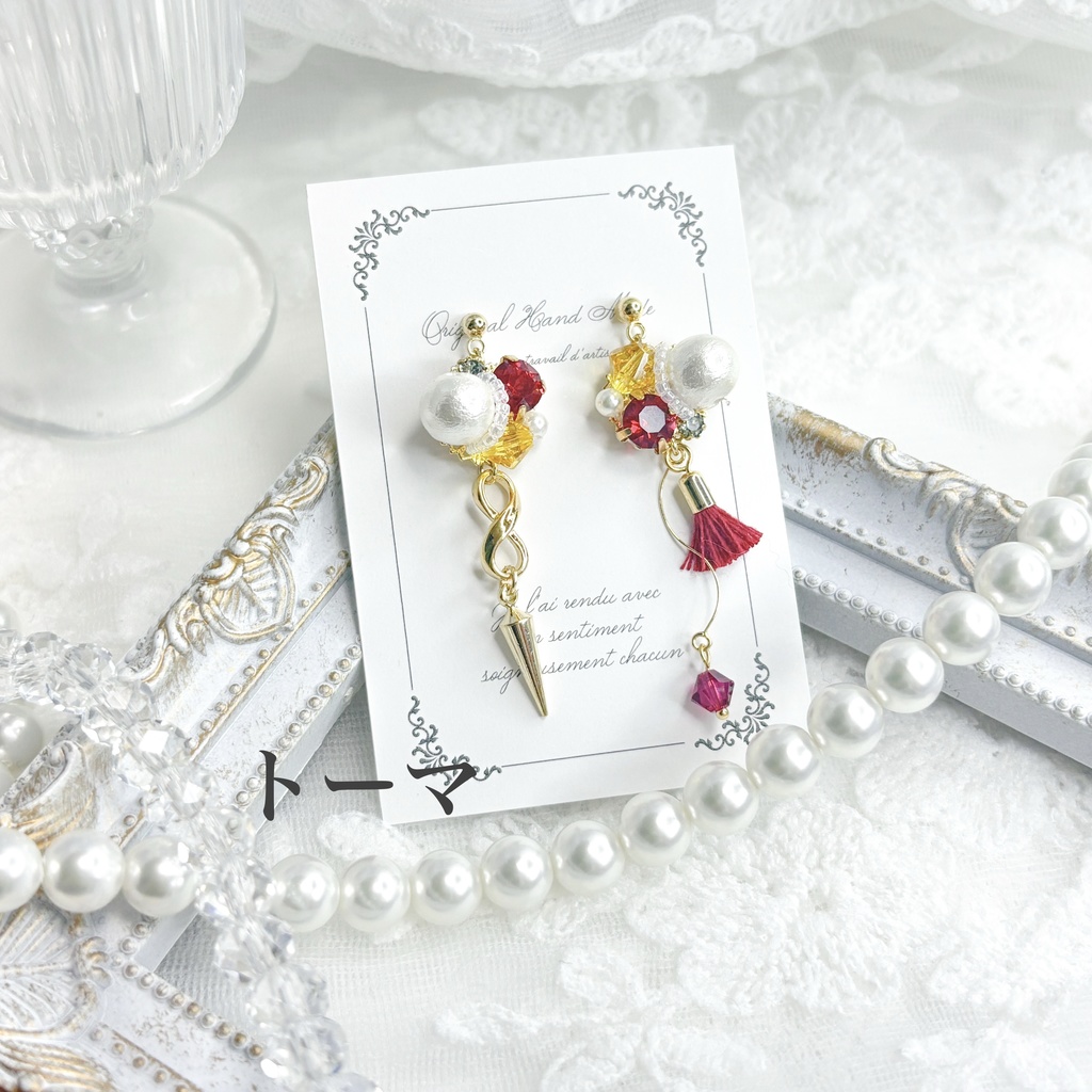 【原神】ビジューピアス/イヤリング【稲妻】