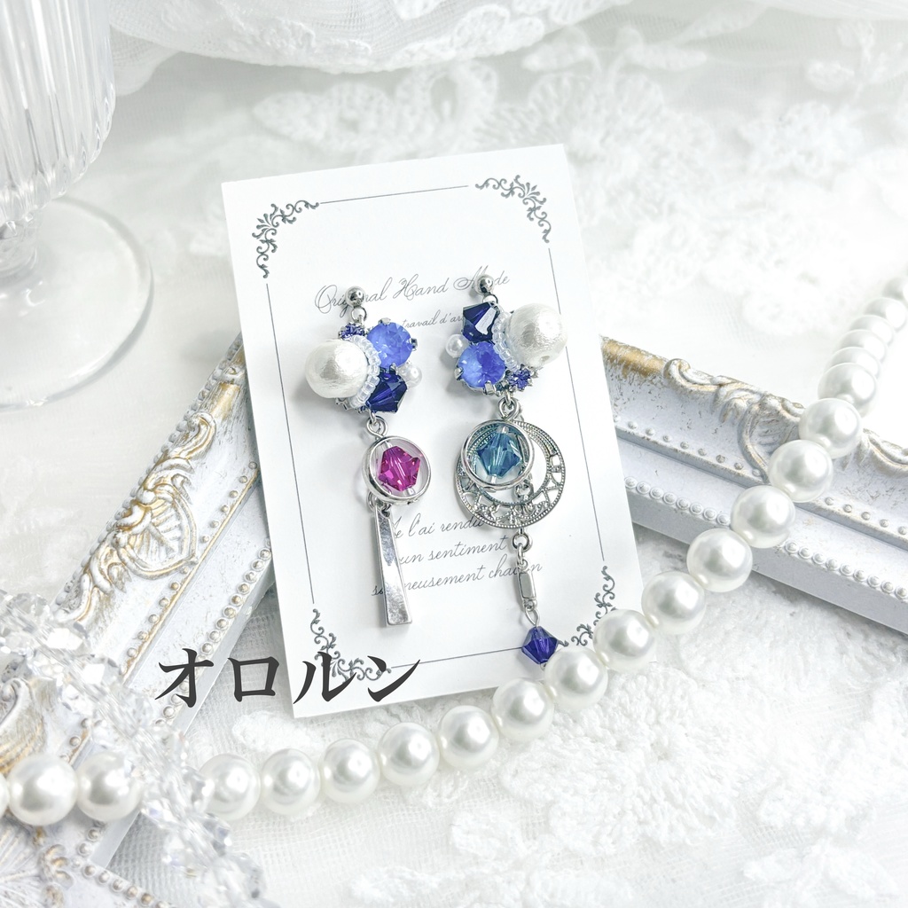 【原神】ビジューピアス/イヤリング【ナタ】