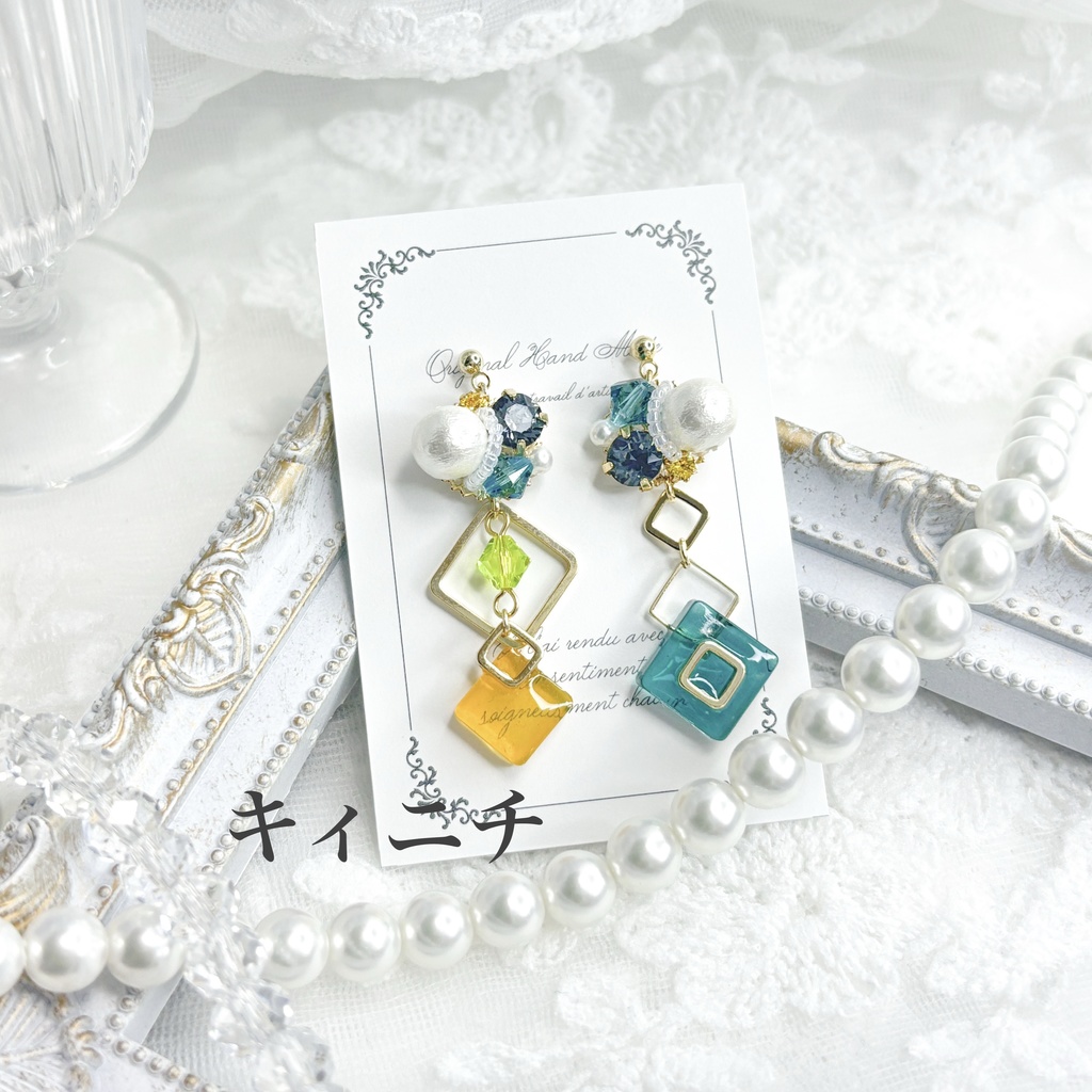 【原神】ビジューピアス/イヤリング【ナタ】