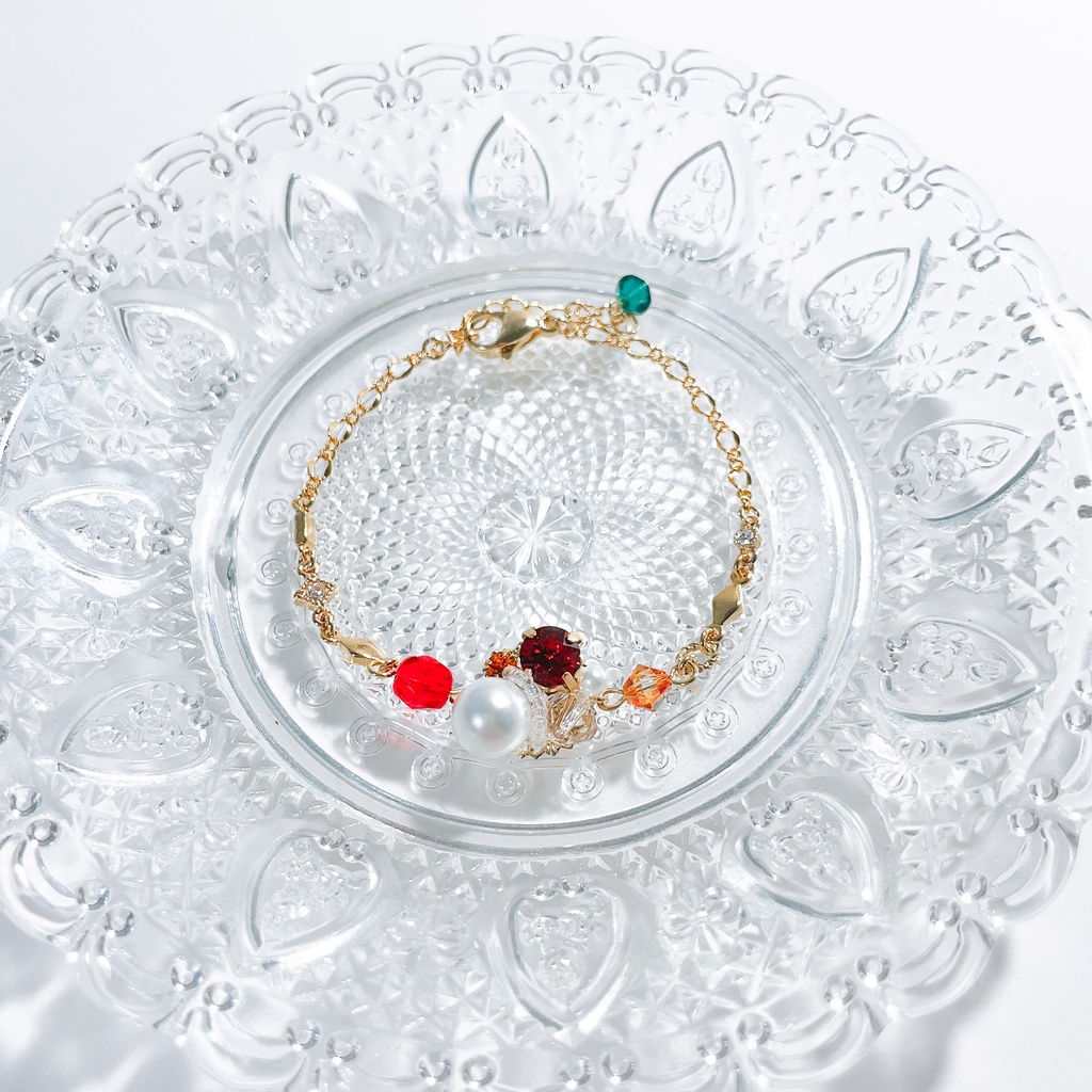 【 原神 】キャラクターカラービジューブレスレット