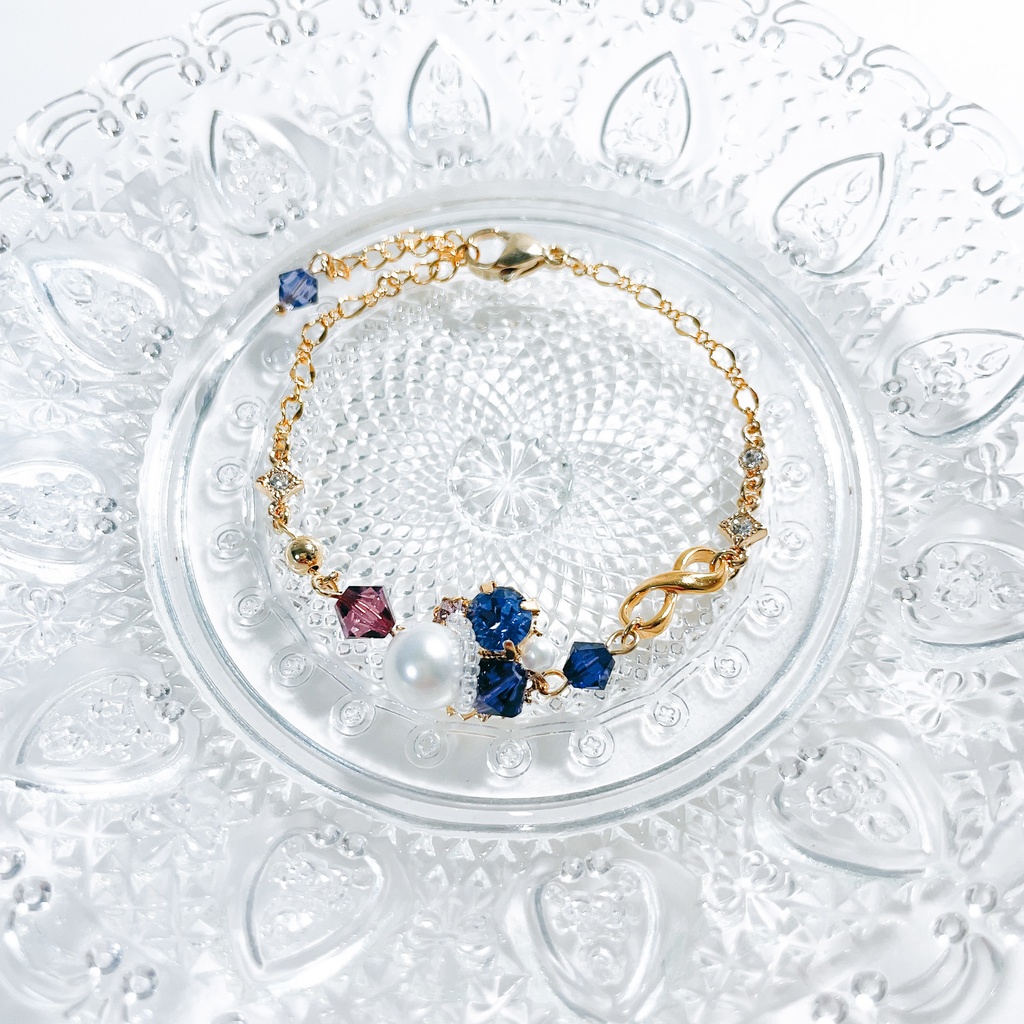 【 原神 】キャラクターカラービジューブレスレット