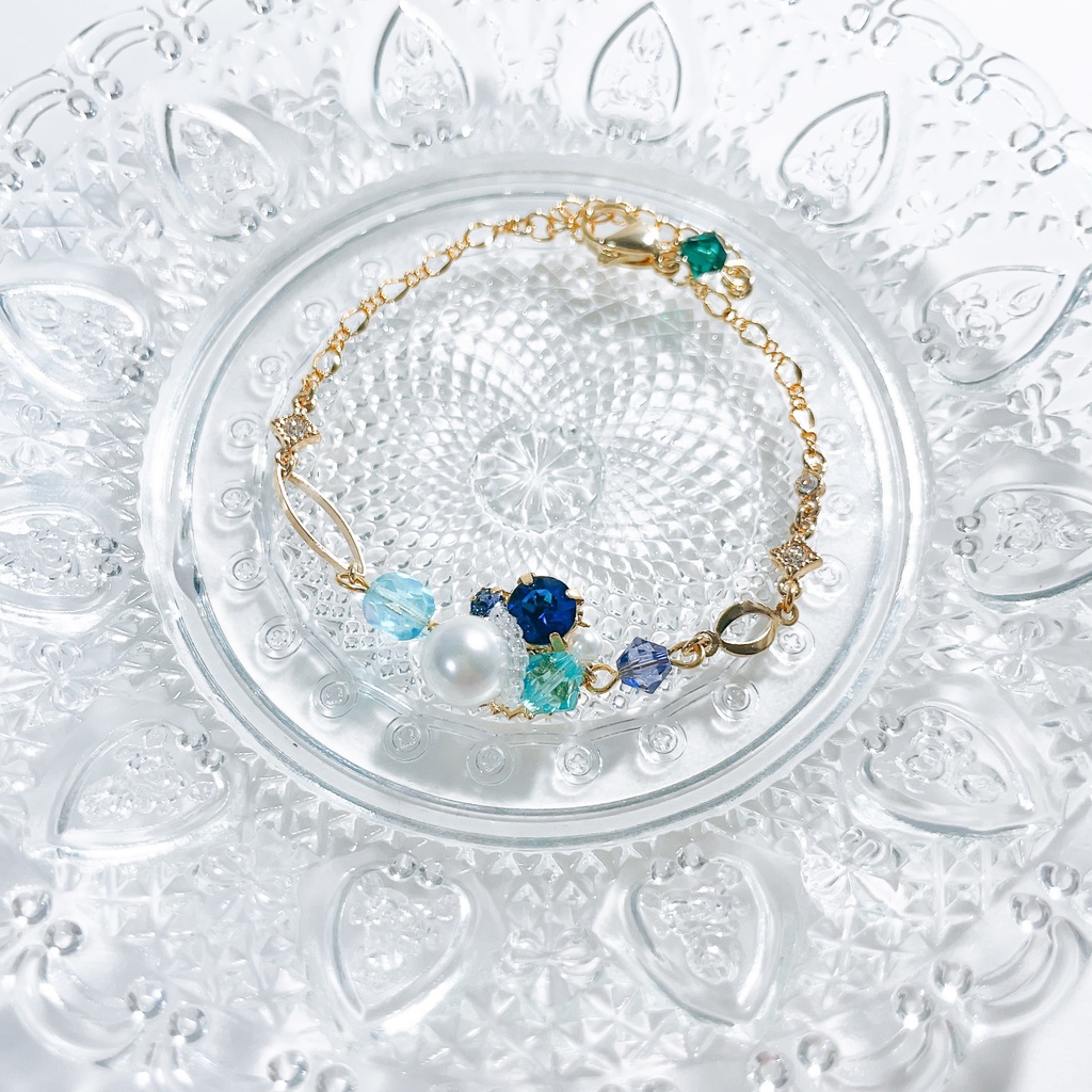 【 原神 】キャラクターカラービジューブレスレット