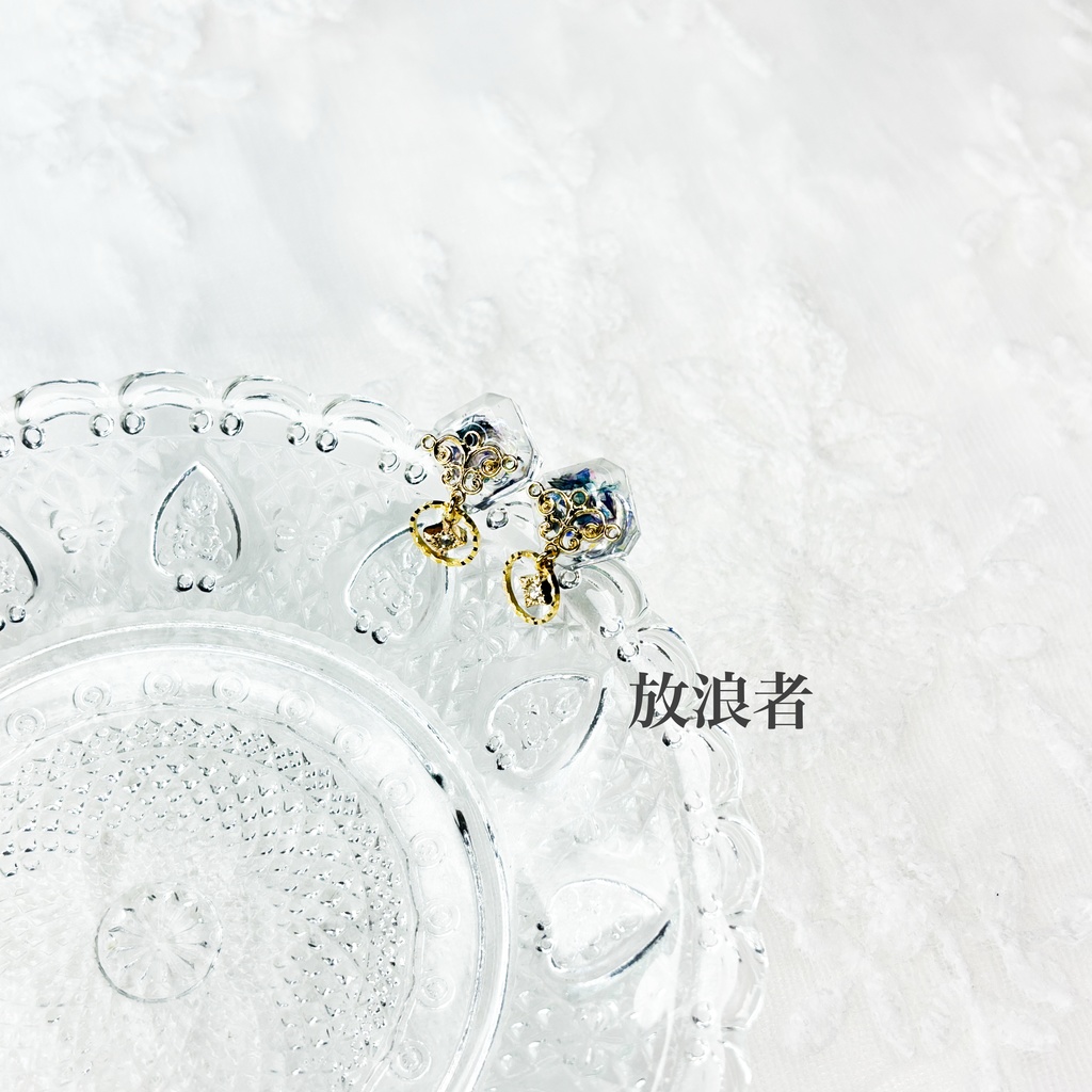 【原神】片耳レジンポストピアス