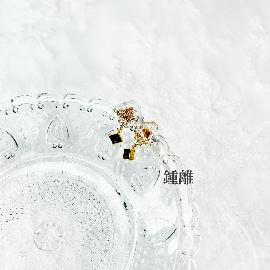 【原神】片耳レジンポストイヤリング