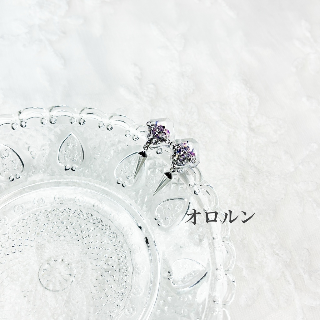 【原神】片耳レジンポストイヤリング