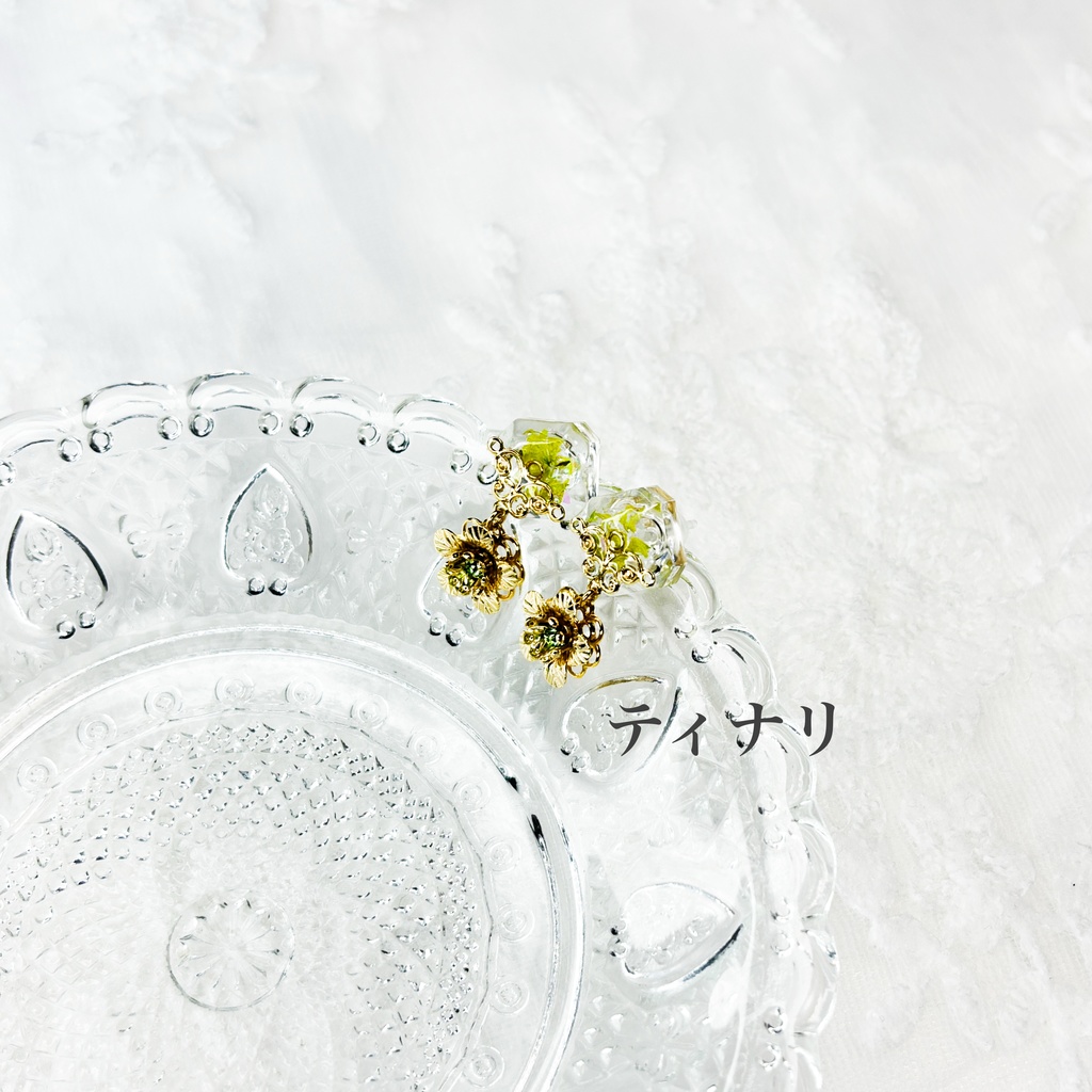 【原神】片耳レジンポストイヤリング