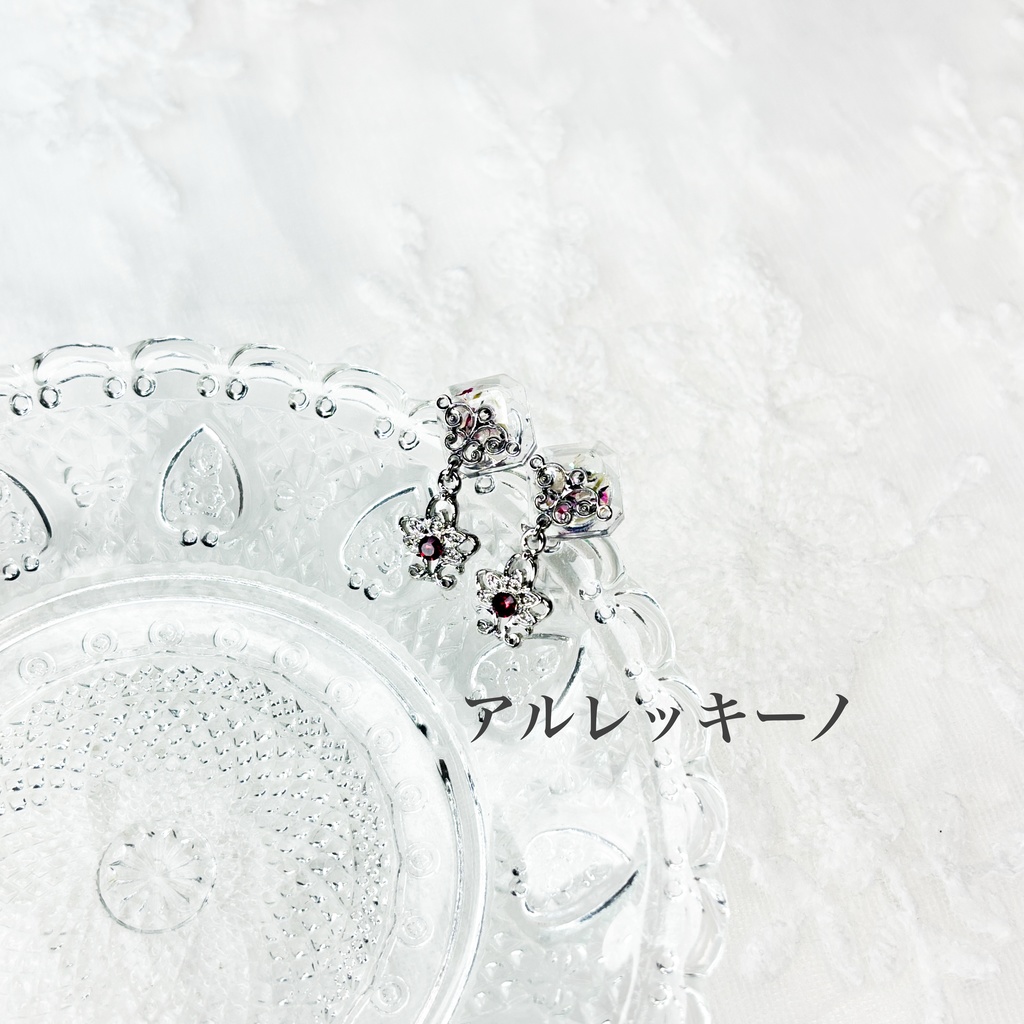 【原神】片耳レジンポストイヤリング