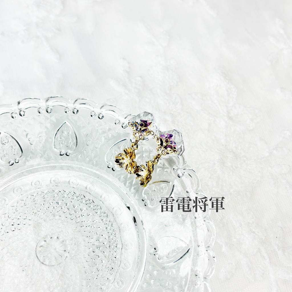 【原神】片耳レジンポストイヤリング