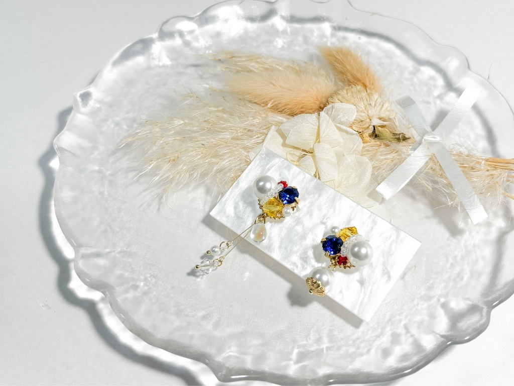 【刀剣乱舞】刀剣男士イメージ アシメビジューイヤリング/ピアス