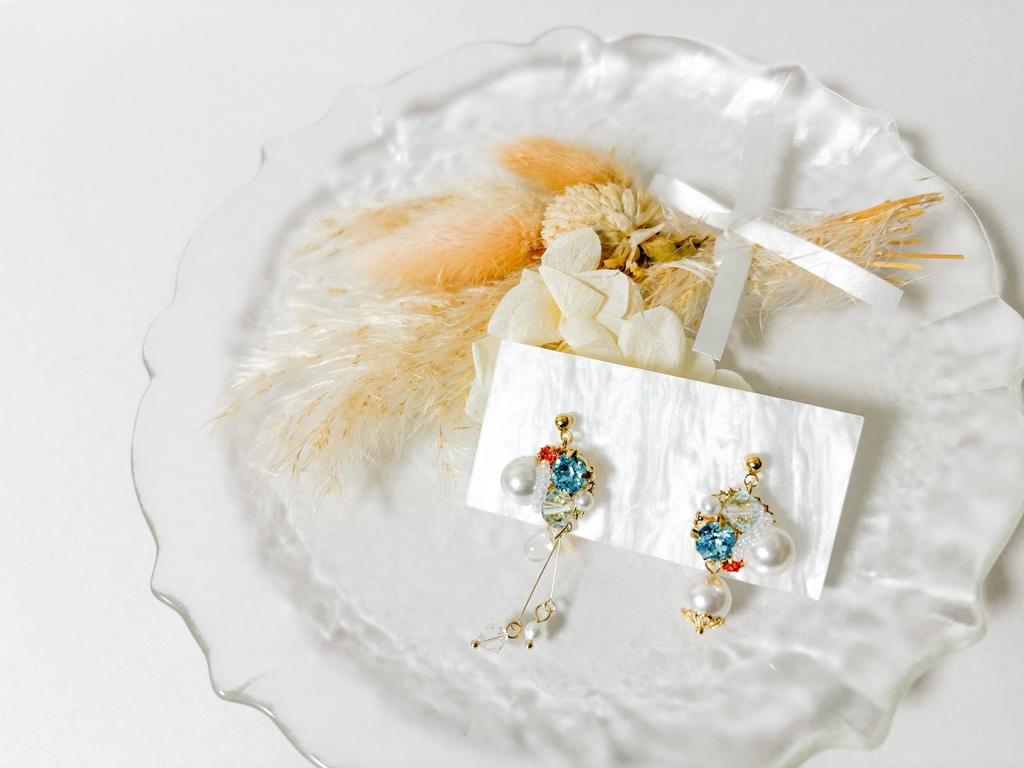 【刀剣乱舞】刀剣男士イメージ アシメビジューイヤリング/ピアス