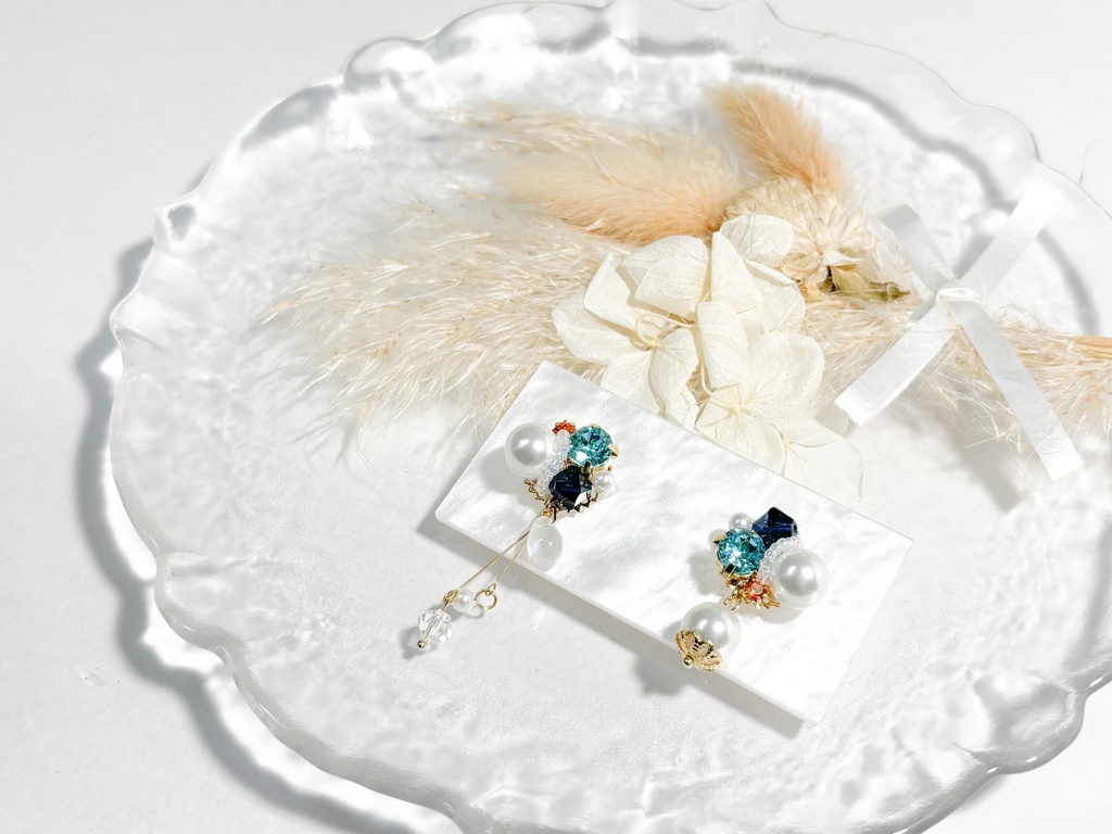 【刀剣乱舞】刀剣男士イメージ アシメビジューイヤリング/ピアス