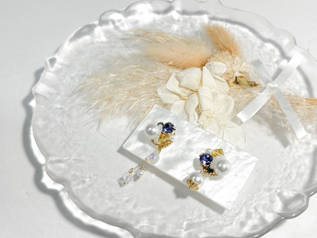 【刀剣乱舞】刀剣男士イメージ アシメビジューイヤリング/ピアス