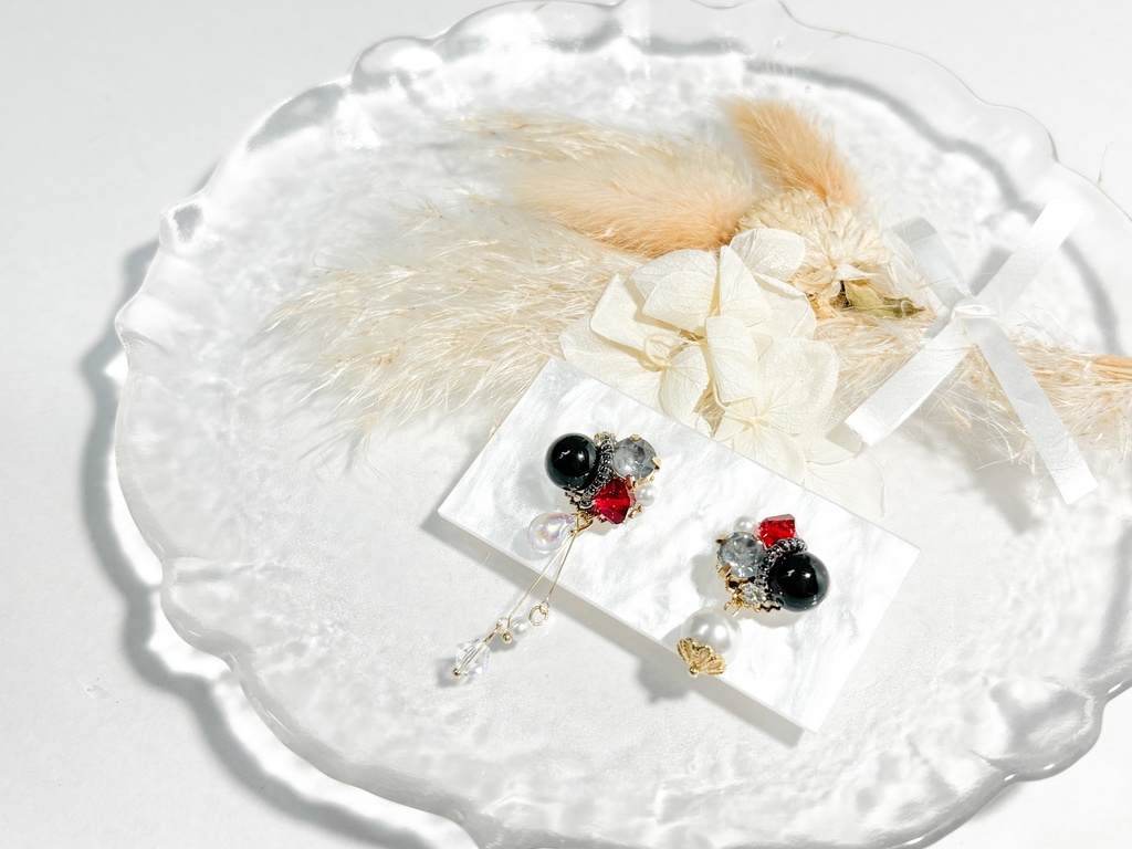 【刀剣乱舞】刀剣男士イメージ アシメビジューイヤリング/ピアス