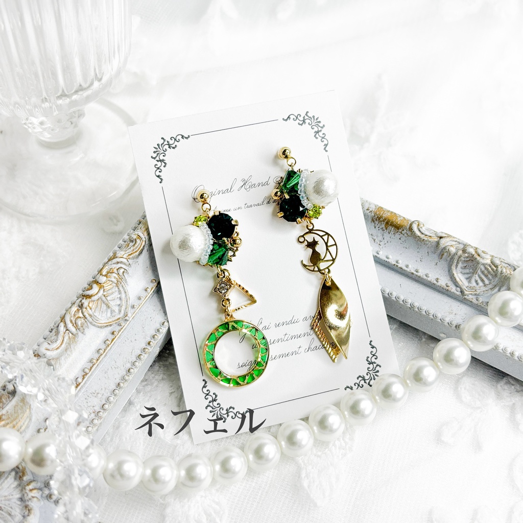 【原神】ビジューイヤリング/ピアス 【ナドクライ】