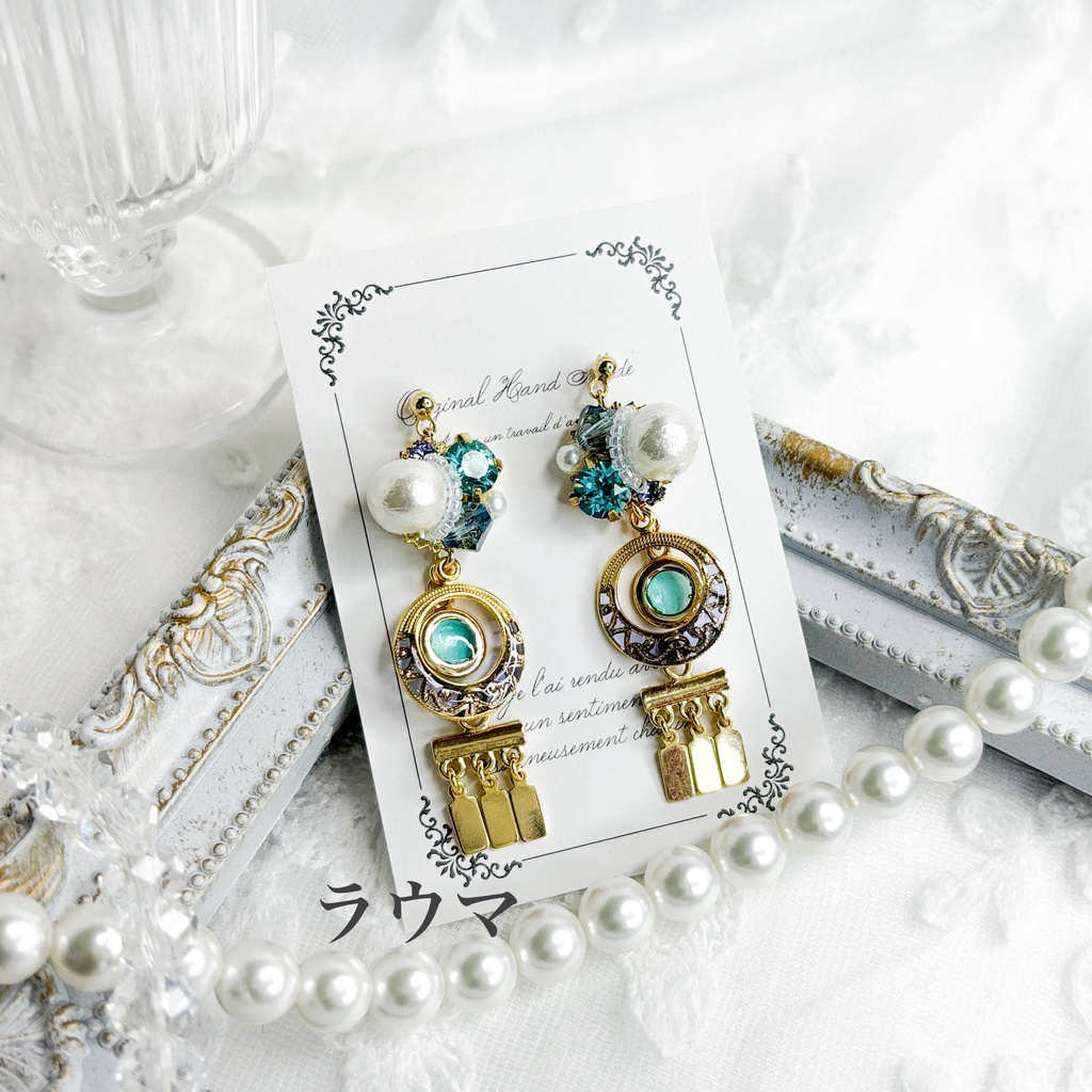 【原神】ビジューイヤリング/ピアス 【ナドクライ】