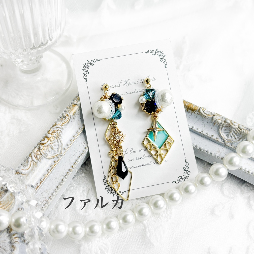 【原神】ビジューイヤリング/ピアス 【ナドクライ】