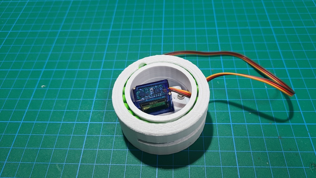 SG90用 ボールベアリングインサーボモーターケース STLデータ