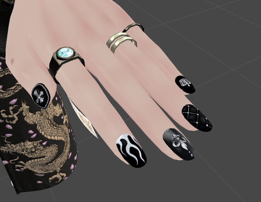 chrome nail♡MDollnail/碼希対応