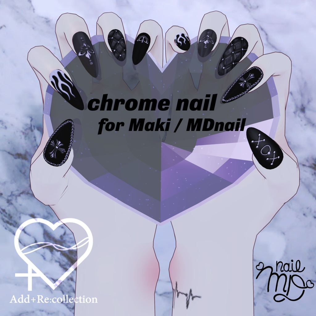 chrome nail♡MDollnail/碼希対応