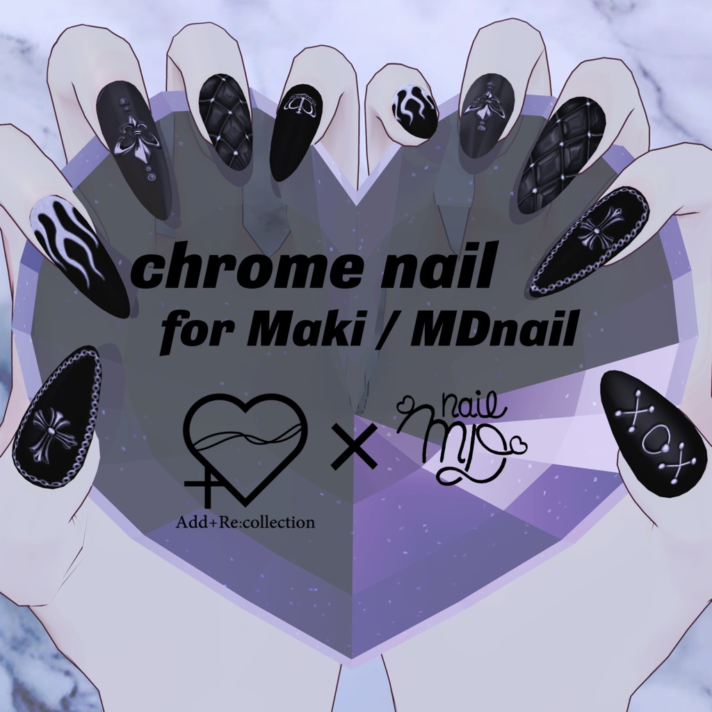 chrome nail♡MDollnail/碼希対応