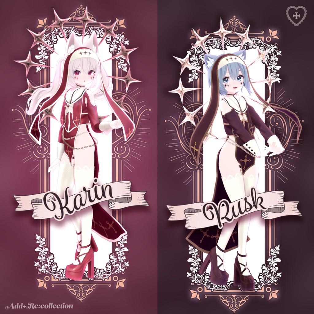 25アバター対応シスター風衣装 - Revealing Sister