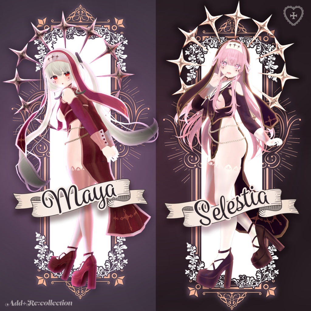 25アバター対応シスター風衣装 - Revealing Sister