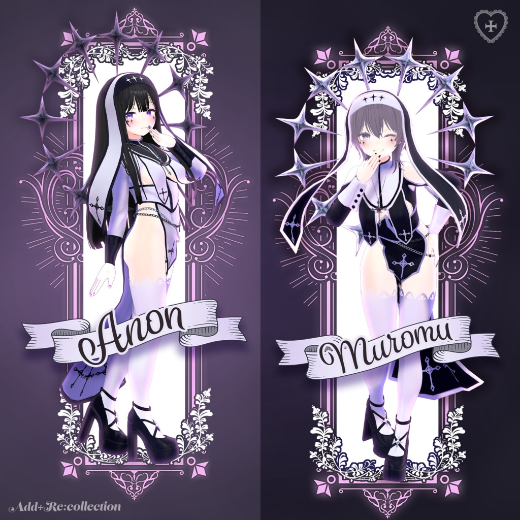 25アバター対応シスター風衣装 - Revealing Sister